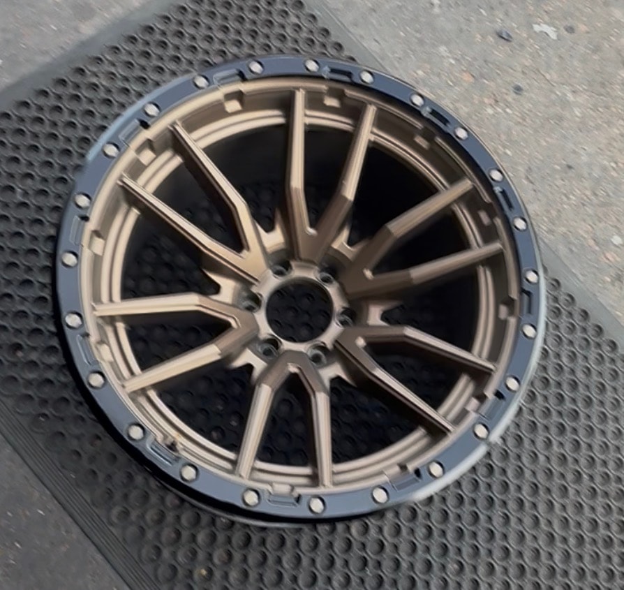 Bronze multi-spoke aftermarket rim