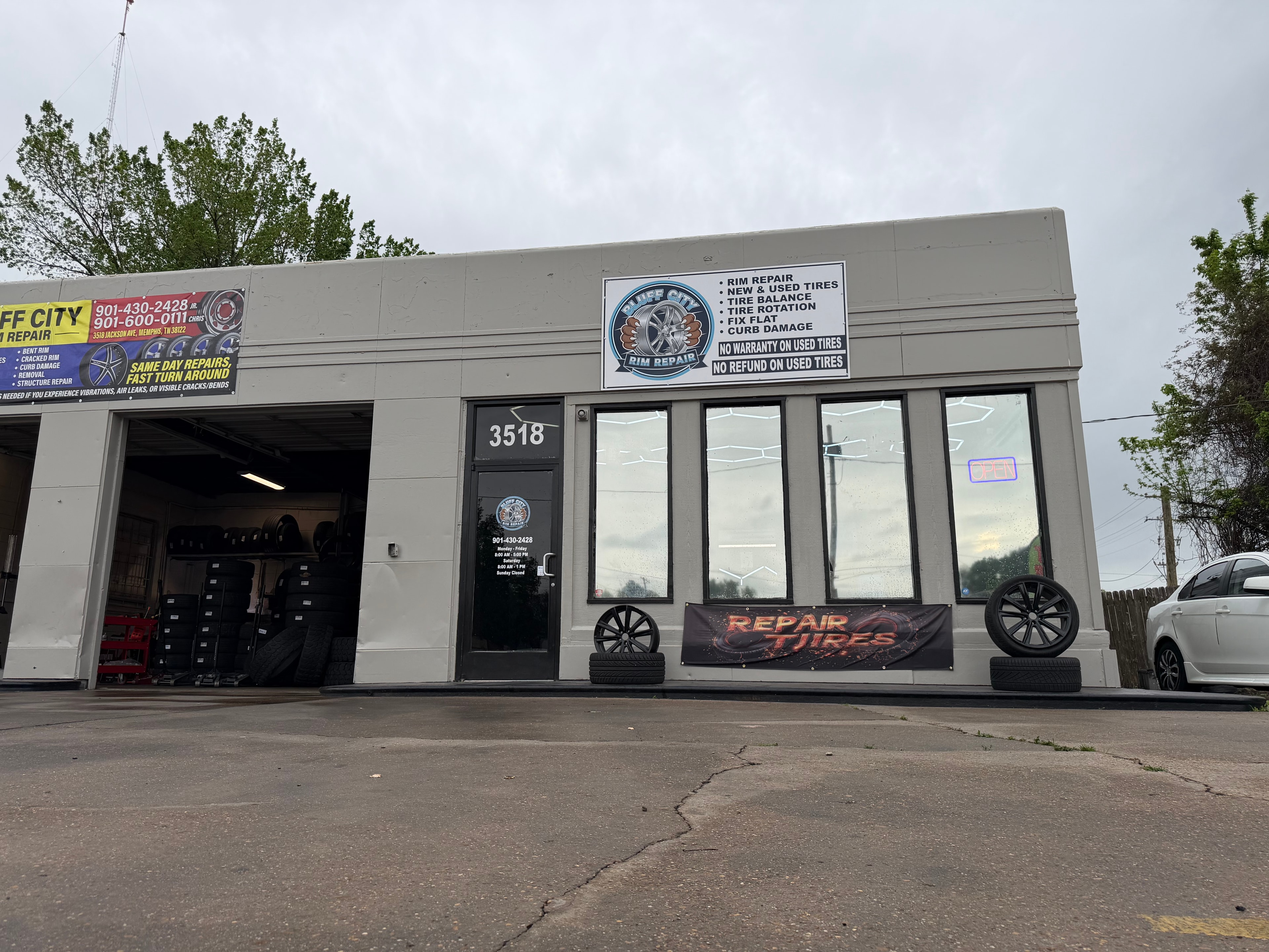 Bluff City Rim Repair shop in Memphis, TN